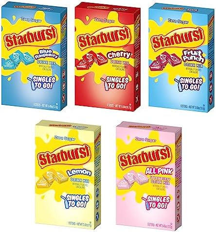 Amazon.com : Starburst Singles to Go Variety Pack: All 5 Flavors